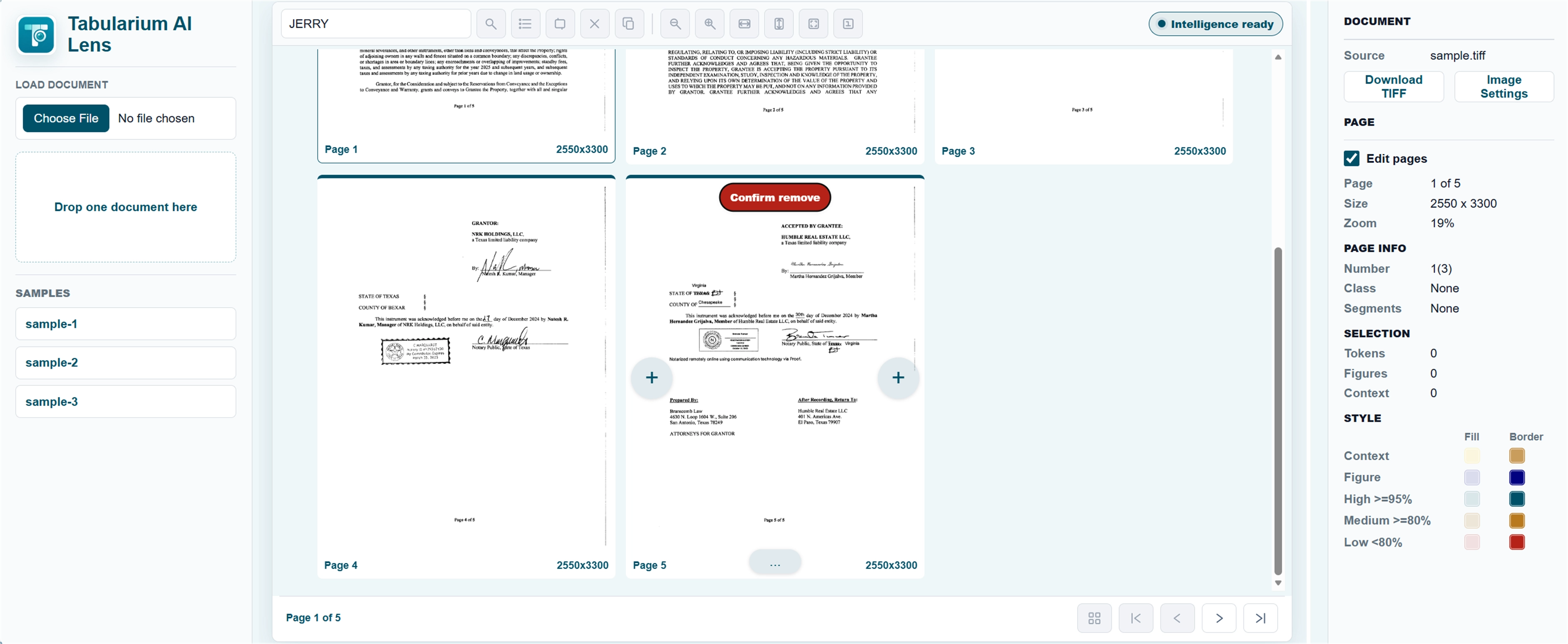 Tabularium AI Lens source-image viewer